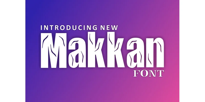 Makkan Font by mhd.usman00 — Display Font