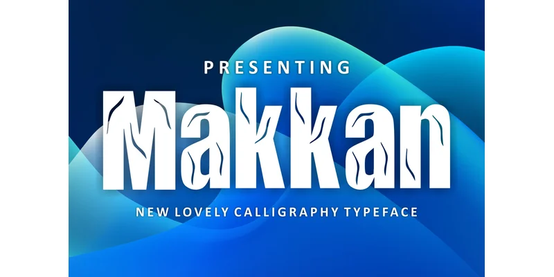 Makkan Font by mhd.usman00 — Display Font — thumbnail 2