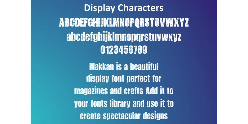 Makkan Font by mhd.usman00 — Display Font — thumbnail 4