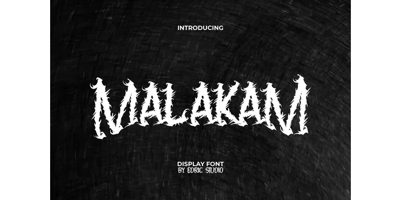 Malakam Font by EdricStudio — Display Font