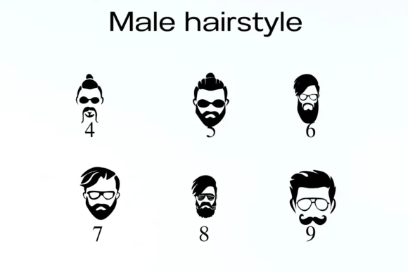Male Hairstyle by Nongyao — Dingbats Font — thumbnail 4