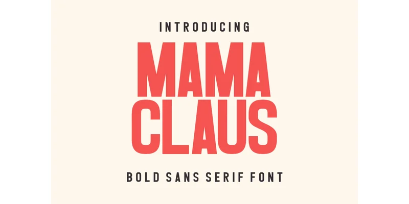Mama Claus Font by CraftedType Studio — Sans Serif Font