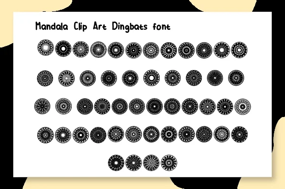 Mandala&nbsp; by Ciriative — Dingbats Font