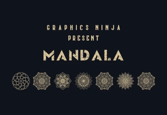 Mandala by GraphicsNinja — Dingbats Font