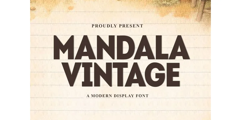 Mandala Vintage Font by PiPi Creative — Display Font