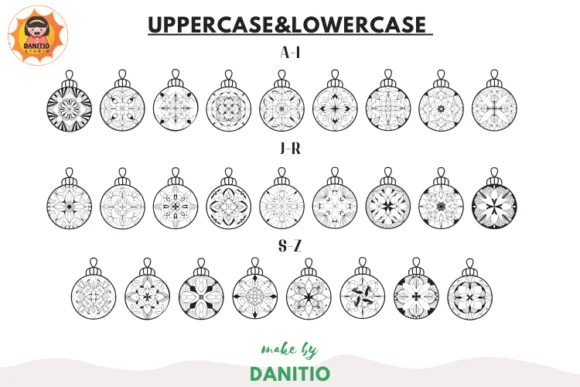 Mandala X'mas Ball by danita.kukkai — Dingbats Font — thumbnail 2