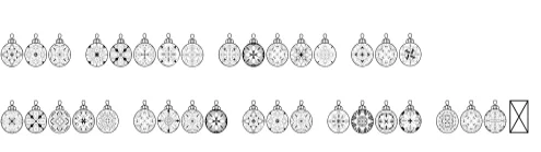 Mandala X'mas Ball by danita.kukkai — Dingbats Font — thumbnail 8