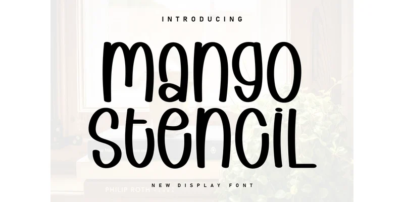 Mango Stencil Font by KC Production — Display Font