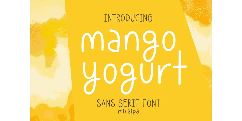 Mango Yogurt Font by miraipa — Sans Serif Font
