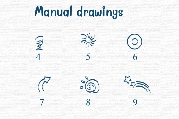 Manual Drawings by Nongyao — Dingbats Font — thumbnail 4