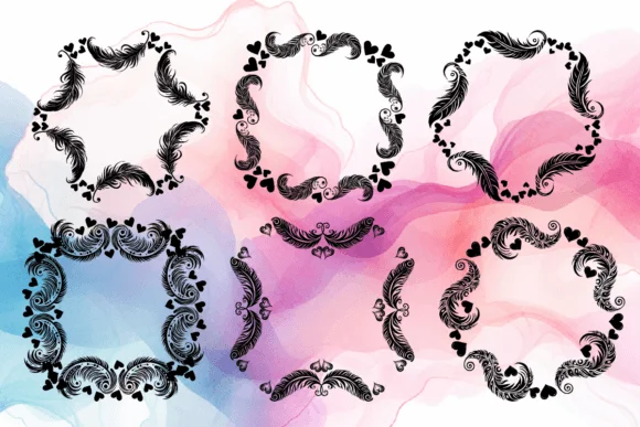 Maori Feathers Badge by MOMAT THIRTYONE — Dingbats Font — thumbnail 5