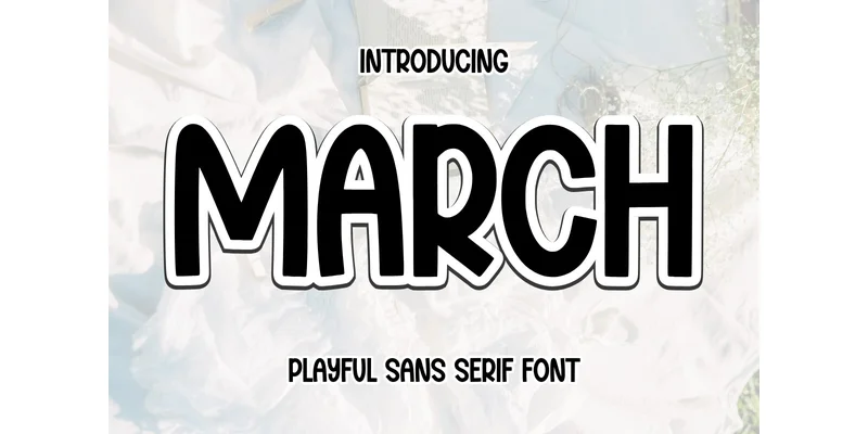 March Font by Minimalist Eyes — Sans Serif Font