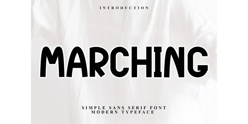 Marching Font by Inermedia STUDIO — Display Font