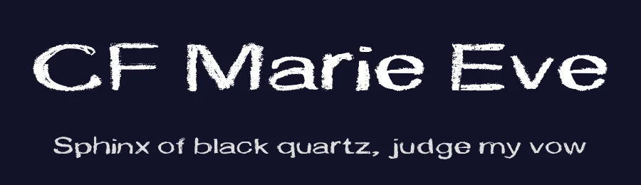 CF Marie Eve by Cloutierfontes — Script Handwritten Font — thumbnail 2