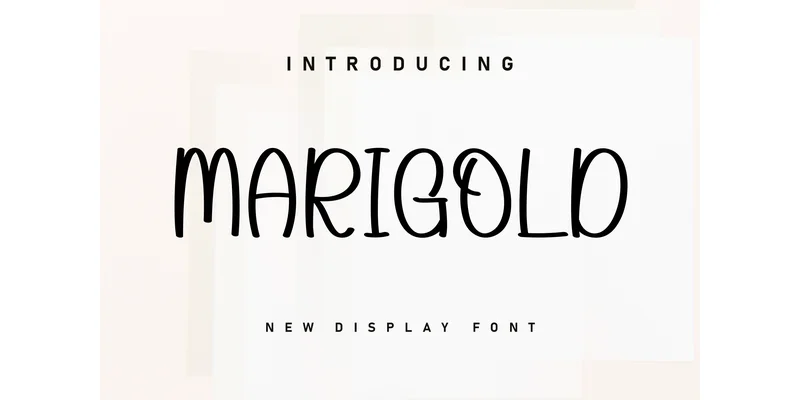 Marigold Font by KC Production — Display Font