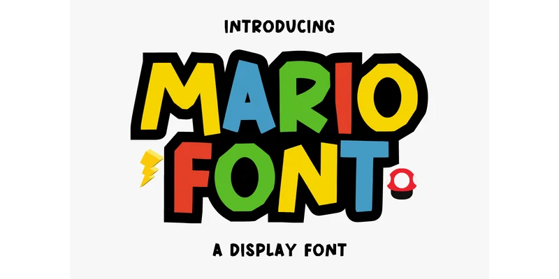 Mario Font by Sakti Avellin — Display Font