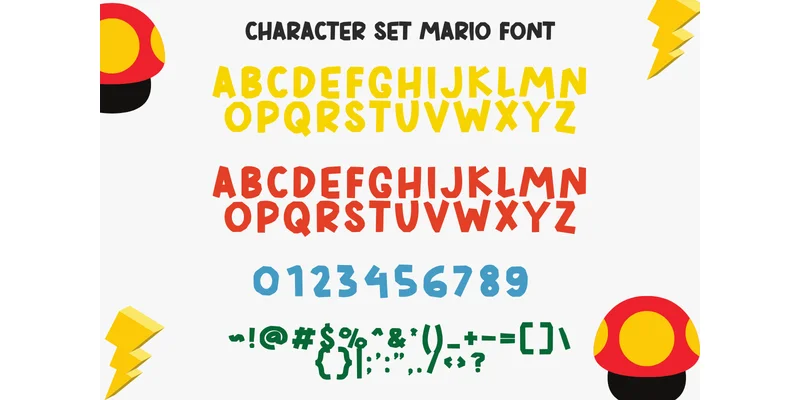 Mario Font by Sakti Avellin — Display Font — thumbnail 5