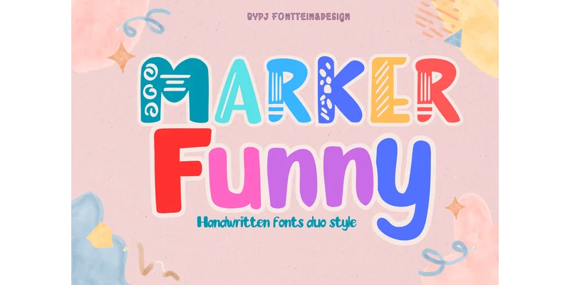 Marker Funny Font by PJ Fonttein by PJ Fonttein — Display Font