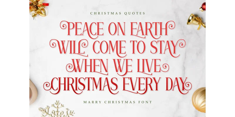 Marry Christmas Font by Letterayu — Display Font — thumbnail 3