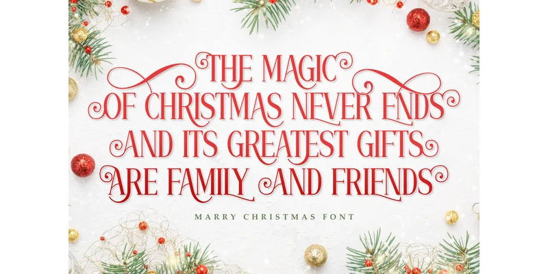 Marry Christmas Font by Letterayu — Display Font — thumbnail 7