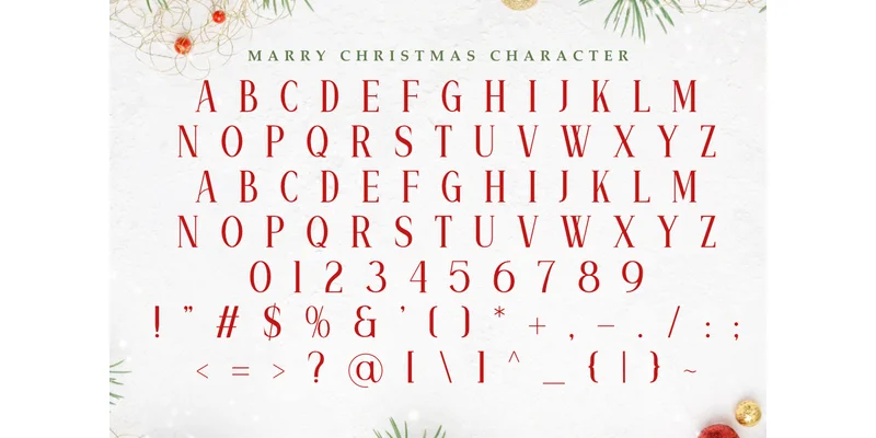 Marry Christmas Font by Letterayu — Display Font — thumbnail 8