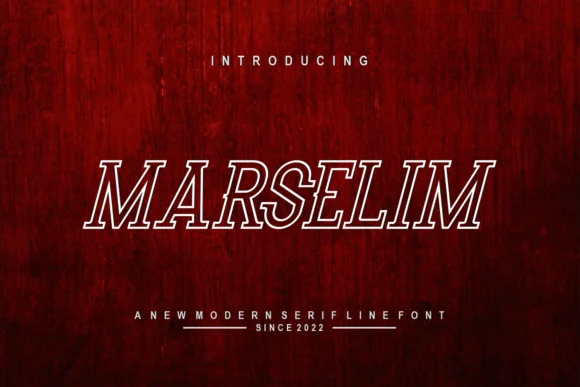 Marselim by riotama85 — Slab Serif Font