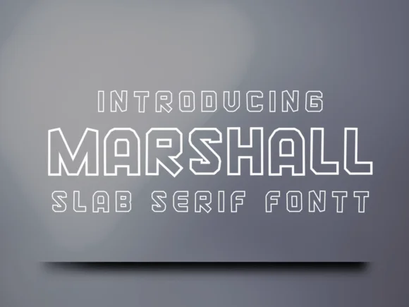 Marshall by Pukka De — Slab Serif Font