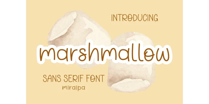 Marshmallow Font by miraipa — Sans Serif Font