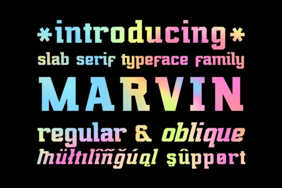 Marvin Regular by NREY — Slab Serif Font
