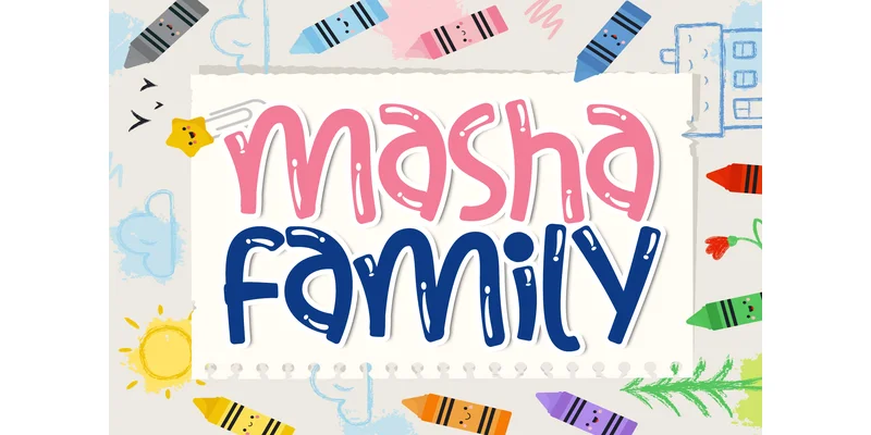 Masha Family Font by Sansana — Display Font
