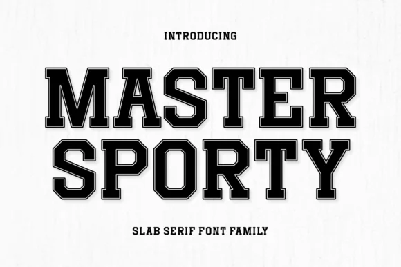 Master Sporty by Ade (7NTypes) — Slab Serif Font
