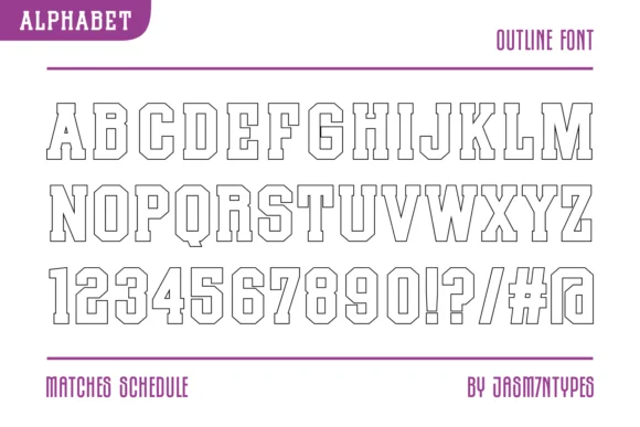 Matches Schedule by Jasm (7NTypes) — Slab Serif Font — thumbnail 6