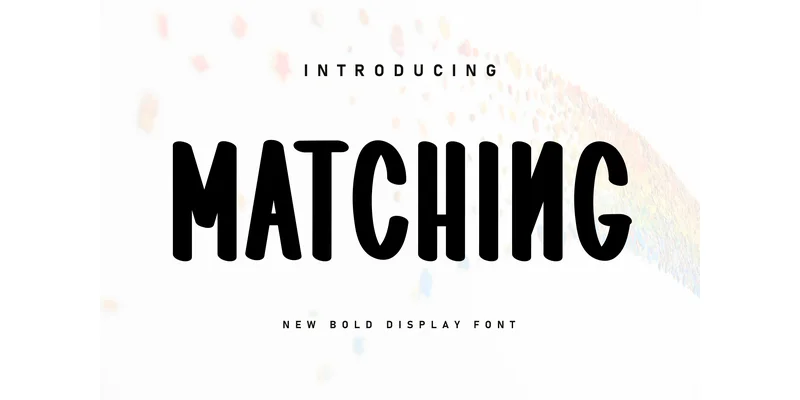 Matching Font by ArtLine Design — Display Font