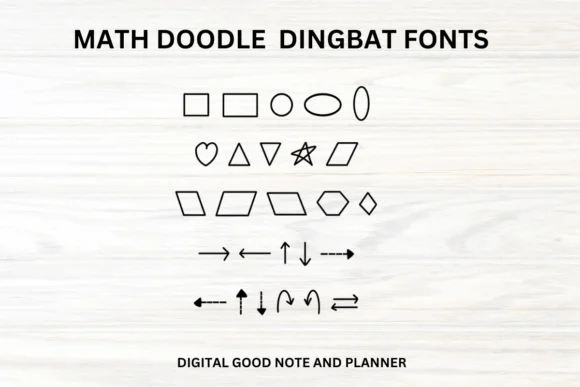 Math Doodle by fonty88 β Dingbats Font