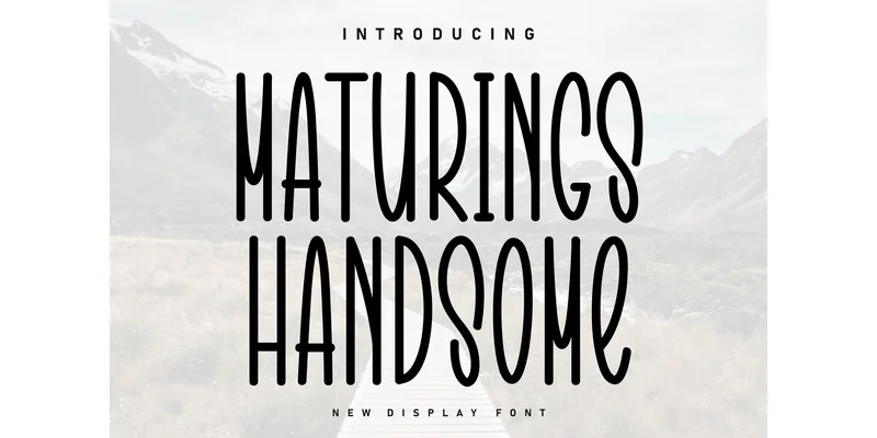 Maturings Handsome Font by Berkah Shop — Display Font