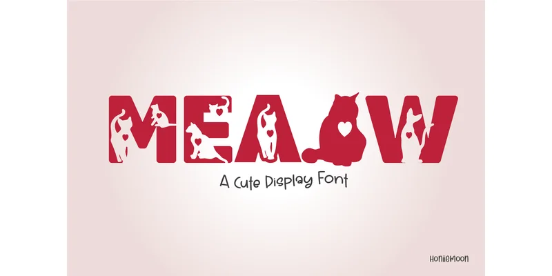 Meaow Font by Honiiemoon by Honiiemoon — Decorative Font