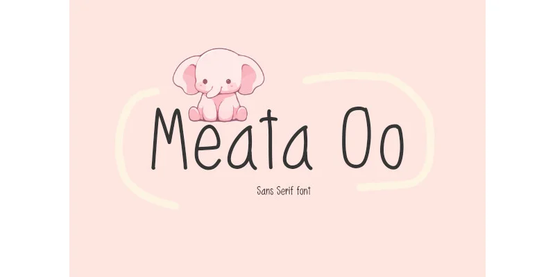 Meata Oo Font by TanoiCartoonist — Sans Serif Font