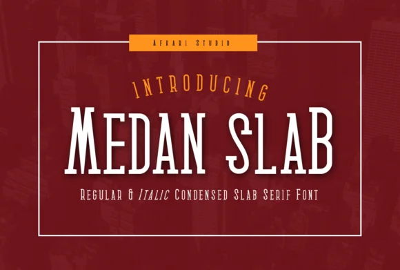 Medan by afkaristudio โ Slab Serif Font