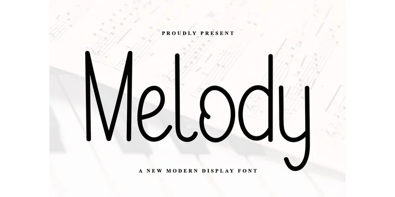 Melody Font by PiPi Creative — Display Font