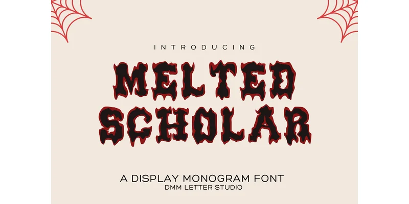 Melted Scholar Font by Sharon ( DmStudio ) — Display Font