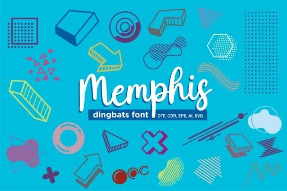 Memphis by onoborgol — Dingbats Font