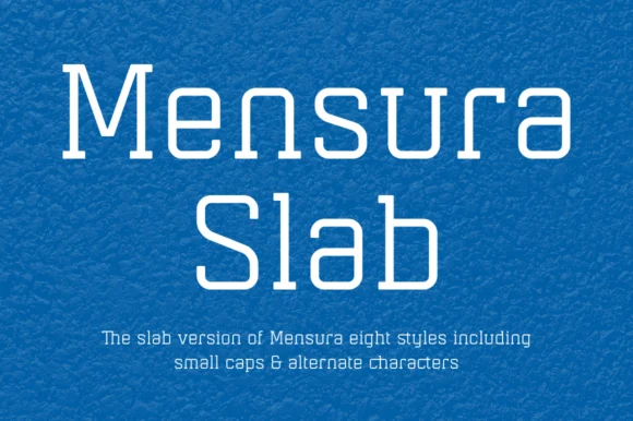 Mensura Slab Family by Graviton Font Foundry β Slab Serif Font