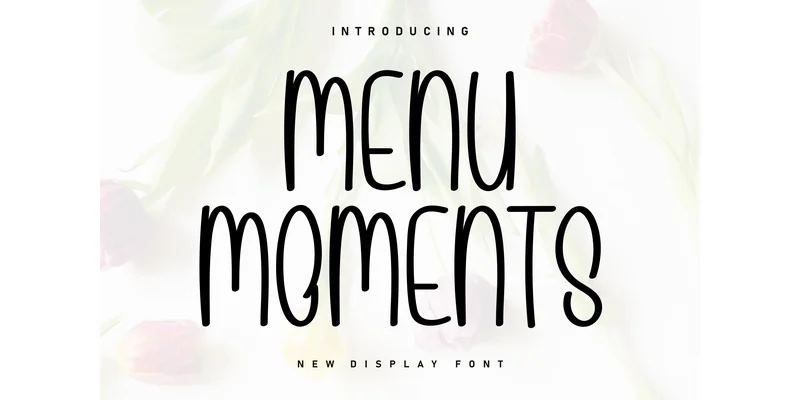 Menu Moments Font by KC Production — Display Font