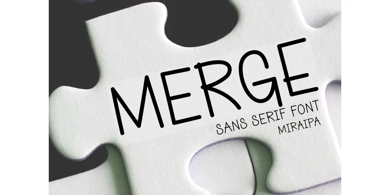 Merge Font by miraipa — Sans Serif Font