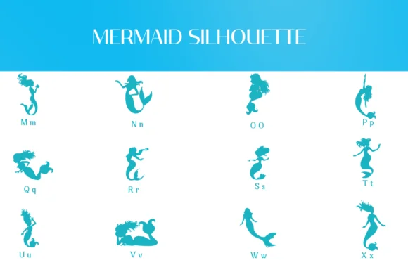 Mermaid Silhouette by Heartcraft Atelier — Dingbats Font — thumbnail 2
