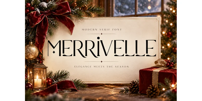 Merrivelle Font by TypeIQ by TypeIQ โ Serif Font