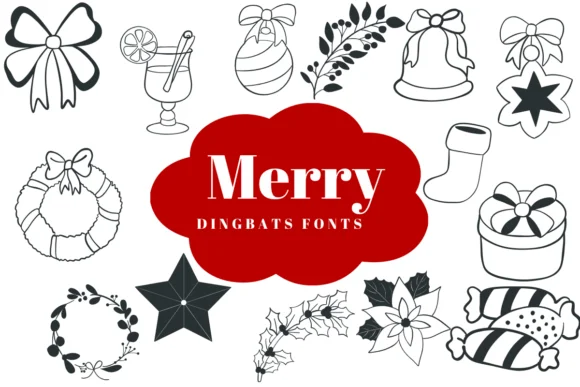 Merry by Suphitchaya — Dingbats Font
