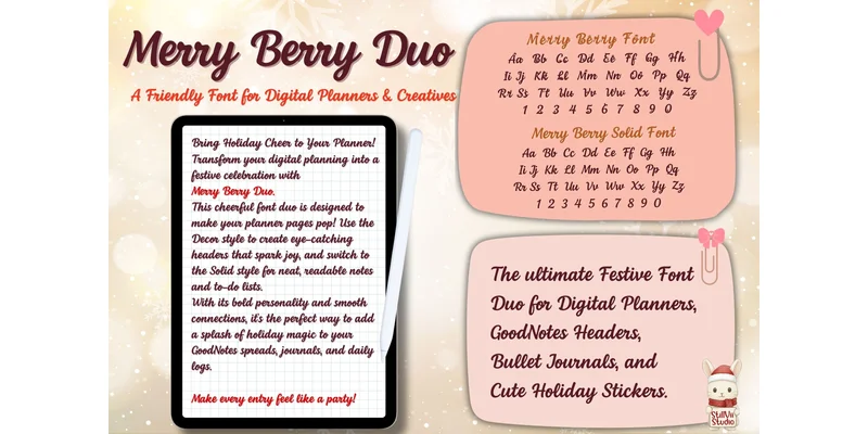 Merry Berry Duo Font by StillViiStudio — Display Font — thumbnail 4