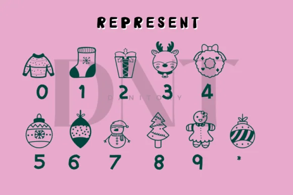 Merry Christmas by danita.kukkai — Dingbats Font — thumbnail 3