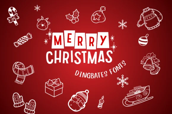 Merry Christmas by Chonada — Dingbats Font